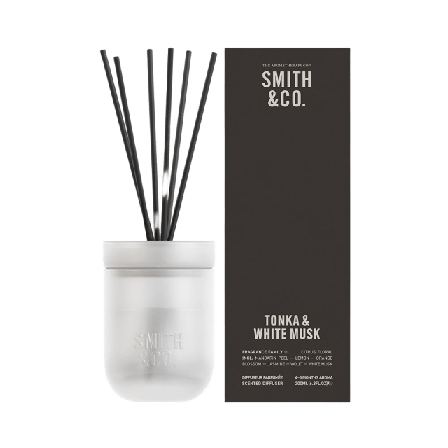 Smith & Co Diffuser/Doftpinnar Tonka White Musk Doftljus rumsdofter Unisex 200ML