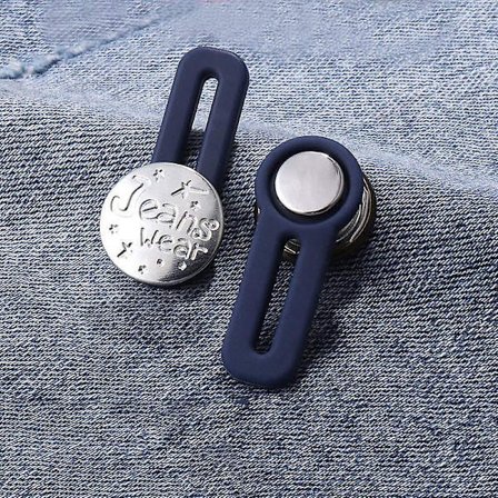 10 stk Bukseknappforlenger Bukse Linning Forlenger Justerbar Midjeforlenger Elastisk Metallknapp