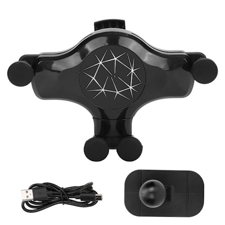 Trådlös Bil Gravity Laddare Typ‐C Mobiltelefonhållare Fäste Laddningstillbehör