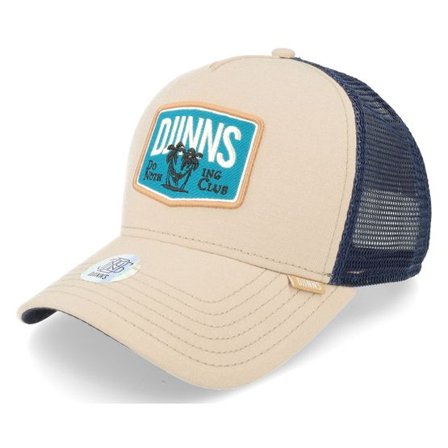 Djinns - Beige trucker Keps - Hft Cap Dnc Sunnyfab Khaki/Navy Trucker @ Hatstore