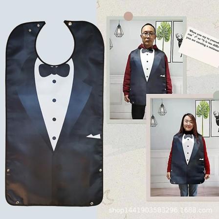 Eldrebysmatlomme Spytt Håndkle Voksen Smekke Vanntett Spisesmekker Vaskbare Klær Beskytter