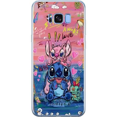 Samsung Galaxy S8+ Gennemsigtig cover Stitch kunst