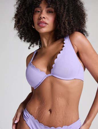 Hunkemöller Scallop Up - Purple - D x 85