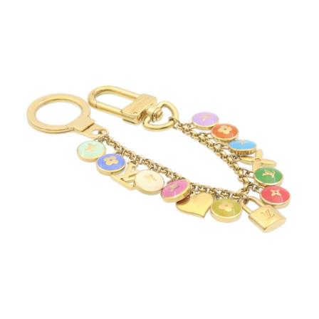 Louis Vuitton Vintage, Pre-owned Porte Cles Chainne Pastilles Geel, Dames, Maat:ONE Size