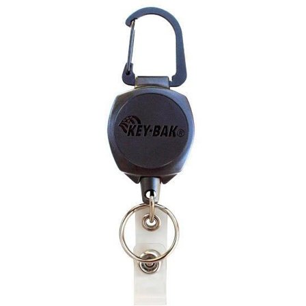 KEY-BAK Sidekick ID-kortshållare karbinhake och kevlarlina, Arbetskläder