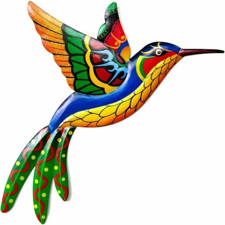 Metall Kolibri Veggdekor - Smijern Fugl Vegg Hengesmykke