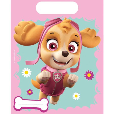 Paw Patrol Skye & Everest Partypåse Plast 6-pack - Paw Patrol Kalas Dekoration - Kalaslagret.se