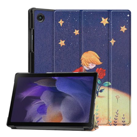 Rose Prince -kuvioitu Galaxy Tab A8 10,5 tuuman kotelo, Samsung Galaxy Tab A10.5 pyörivä kotelo, PU-nahkainen 360 asteen jalustakotelo Samsung Galaxy 