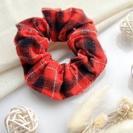 Chouchou - AVIZAR - Klassisk - Rutig Flanell - Röd - Mjuk Tyg