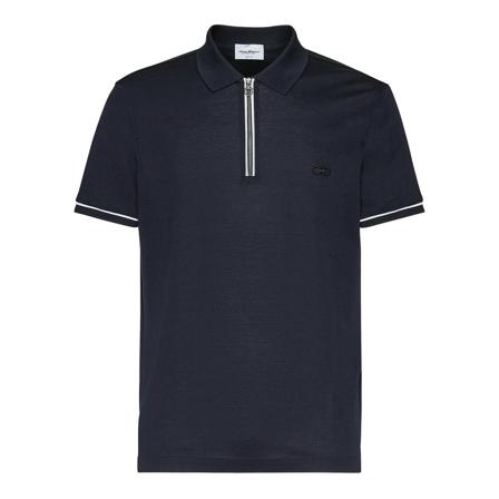 Salvatore Ferragamo Polo , Blauw , Heren , Maat: L