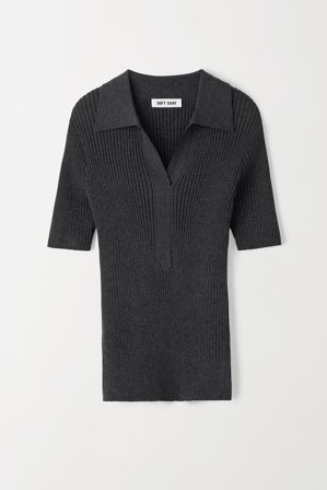 Soft Goat - Ribbed Pique - XL - Grey