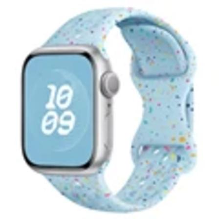 Silikone Sport Strap För Apple Watch Band 44Mm 45Mm 41Mm 40Mm 49Mm 42Mm 38Mm Armband För Iwatch Serie Ultra 2 Se 9 8 7 6 5 4 3. Light blue 42mm 44mm 