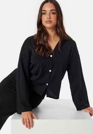 VERO MODA Vmellie Ls Cardigan Jrs Black Klær