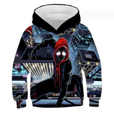 Pojke Flicka 3d Hoodie Mode Höst Vinter Spider-Man Sweatshirt D 130cm