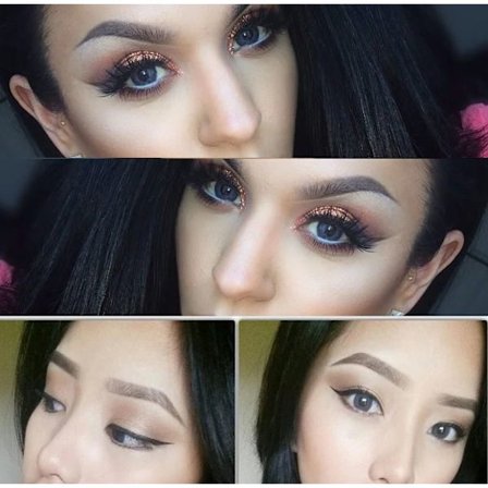 Blågrå- linser för både mörka och ljusa ögon,med linsetui