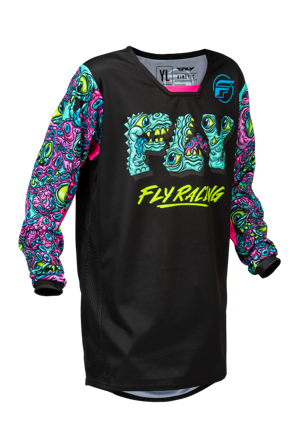 Bluza Cross FLY Racing Kinetic Mutant V26 Młodzieżowa Czarny/Multi XL