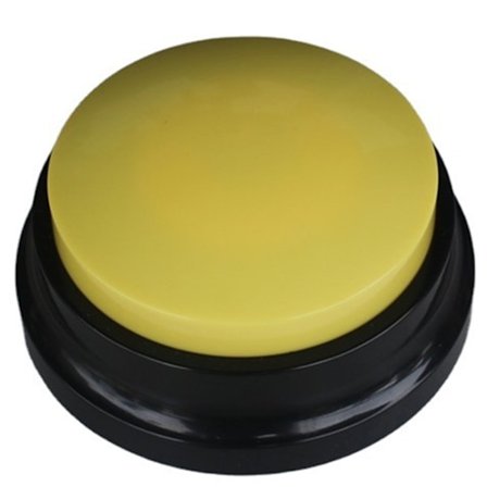 Pet Dog Interactive Toy Röstinspelningsbar knapp Klar inspelning Multifunktionell Lätt att bära Hund Valp Training Summer