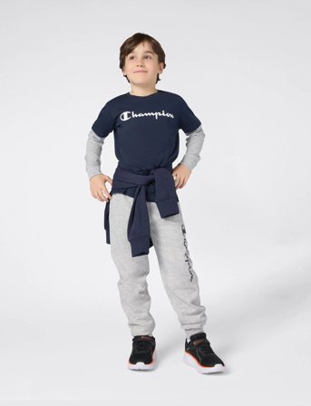 Champion Long Sleeve T-Shirt - Navy - 150-155