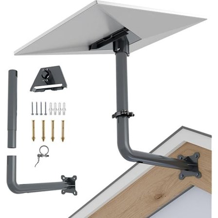 Satellit Antennfäste, Väderbeständig Starlink Gen 3 Stolpmonteringslösning, Kraftig Roterande Design Rostfritt Stålfäste för Tak Vägg Husbil