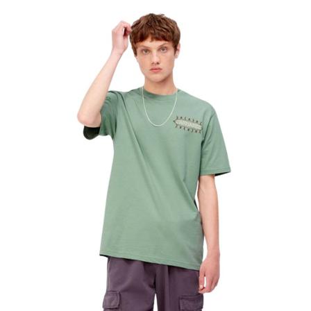 Carhartt Wip, T-Shirts Zielony, Mężczyzna, Rozmiar: L