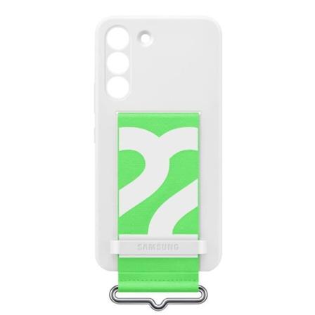 Samsung Galaxy S22 Plus etui med strop Grøn silikone blød slank hvid