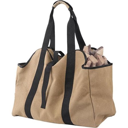 Vedbærer, sammenleggbar vedpose, vanntett vedpose, brannpose for camping, grilling og peiser, 48 x 45 cm - Ved - Vedoppbevaring