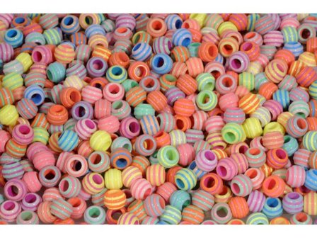 PLAYBOX Plastpärla pastell ränder 1550/fp - Lyreco - Skola och förskola - Hobbymaterial - Pärlor