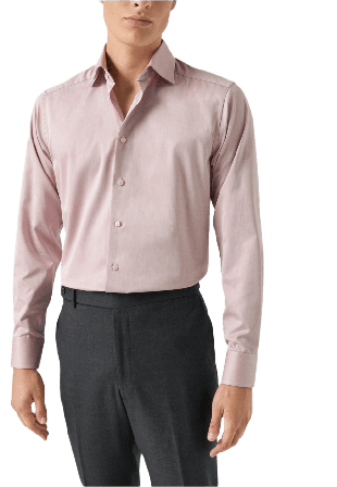 Eton Signature Twill-skjorta Slim Fit Button-downskjortor Herr Orange 40