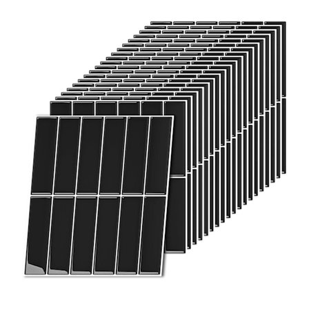 Selvklæbende 3D-fliseklistermærker, 30x30 cm, aftagelige