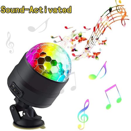 Disco Ball Party Lights Portable Rotating Lights7 Color