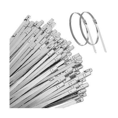 Metallivetoketset Raskaat Itselukittuvat Ruostumaton Teräs Koneille, Ajoneuvoille Ja Muulle (11,8 Tuumaa(Hopea)