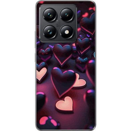 Kompatibelt Mobildeksel til Xiaomi Xiaomi 14T Midnattshjerter