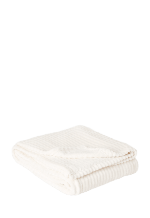 Åhléns Home Pläd SOFT 130x170 cm Filtar & plädar Vit ONESIZE