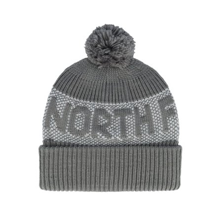 The North Face - Cinza pom Beanie - Retro Cabin Beanie Smoked Pearl/Hi Pom @ Hatstore