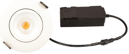Scan Products Luna LP Elite Downlight-valaisin 2700 K, 5,4 W, IP44, Valaistus
