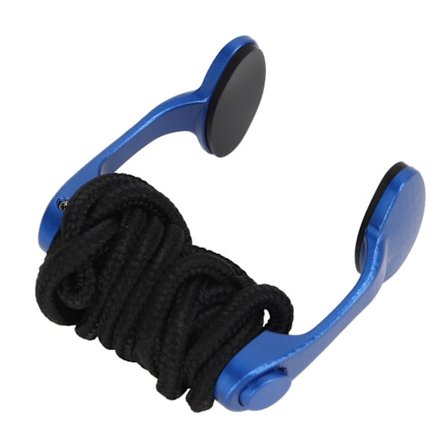 Dykker Næseklemme Justerbar Aluminium Legering Professionel Svømme Næseprop med Snor Blå