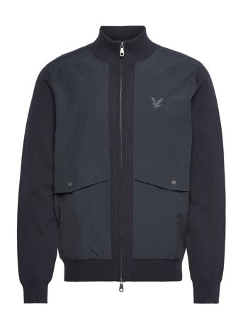 Lyle & Scott | Milano Hybrid Full Zip Knitted Jacket | XS