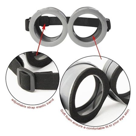 Voksne Børn Cosplay Minions Kostume Hat Handsker Briller Maskerade Jul Et Sæt (Briller) Et Sæt (Beskyttelsesbriller)-FM- Et Sæt (Beskyttelsesbriller) 