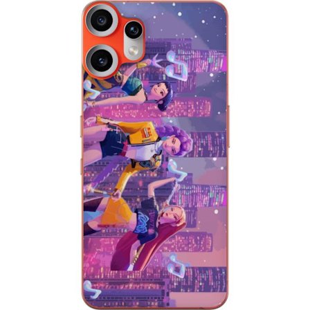 Yhteensopiva Puhelinkuori Nothing Nothing CMF Phone 2 Pro Tulevaisuutta ennakoiva K-Pop Demon Hunters tyttöryhmän kuvitus neonkaupungin popkulttuuri