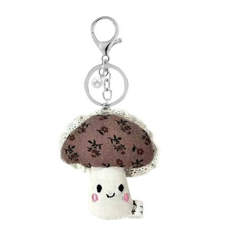 Letvægts Stof Blomster Svampe Nøgle Klips Nøglering Vedhæng til Nem Transport Nøgleholder Taske Charm Dekorativ Genstand
