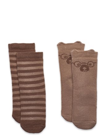 Minymo Baby Sock (2-Pack) - Multi/patterned - 15-18