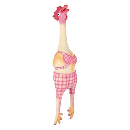 Leksak för hund höna, original djurljud, latex, 48 cm, Trixie