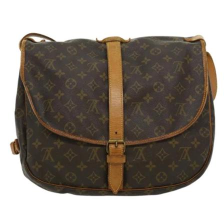 Louis Vuitton Vintage, Pre-owned Canvas louis-vuitton-bags Bruin, Dames, Maat:ONE Size
