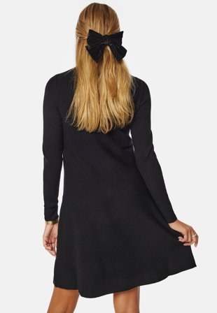 VERO MODA Nancy LS Knit Dress Black Klær