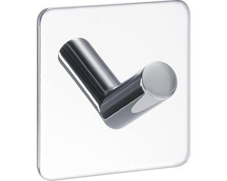 Beslag Design Base Håndklæde 1 krog Poleret stål, Badeværelse