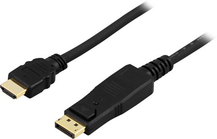 Deltaco adapterkabel - DisplayPort / HDMI - 50 cm