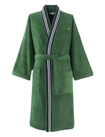 Lacoste Home Lclub Bath Robe - Green - XL