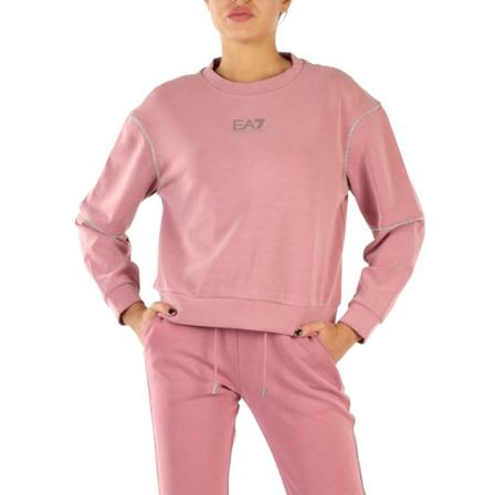 Emporio Armani Ea7, Sweatshirts Roze, Dames, Maat:L,polyester