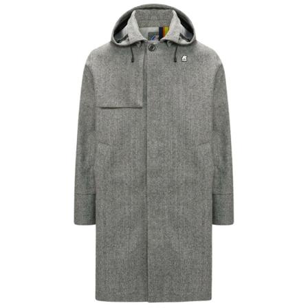 K-Way, Poirol Wool 2L Parka Grijs, Heren, Maat:M