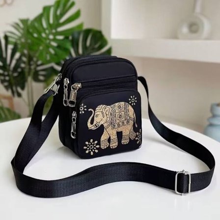 Liten fyrkantig väska Axelväska 4 4